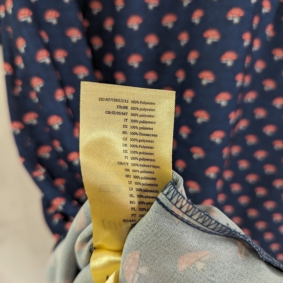 Modcloth Dress Women 10 Mushroom Amanita Timeless London Sprout With Clout - Picture 13 of 16